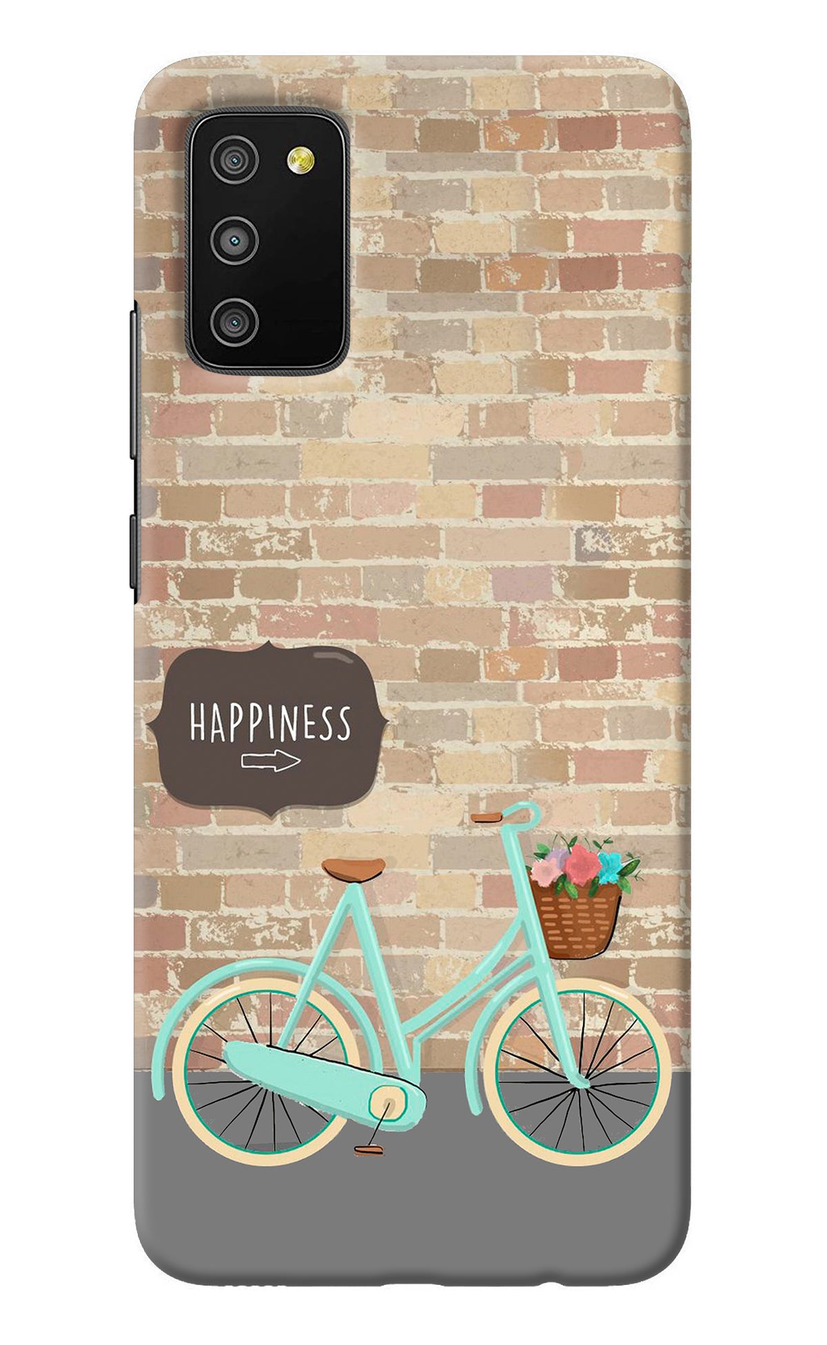 Happiness Artwork Samsung M02s Back Cover