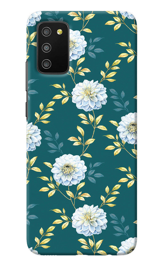 Flowers Samsung M02s Back Cover