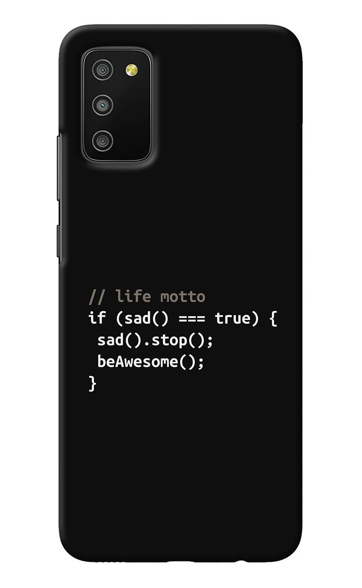 Life Motto Code Samsung M02s Back Cover