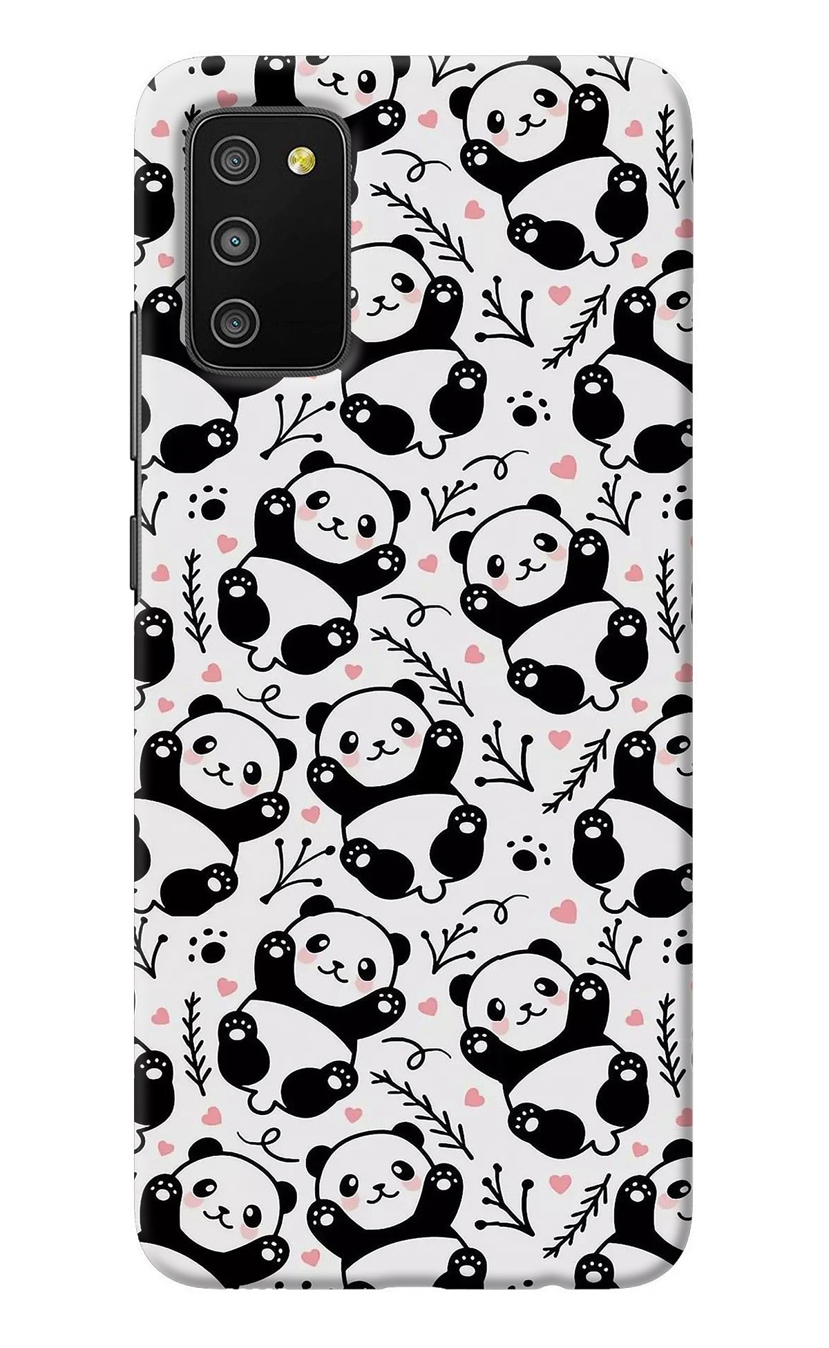 Cute Panda Samsung M02s Back Cover