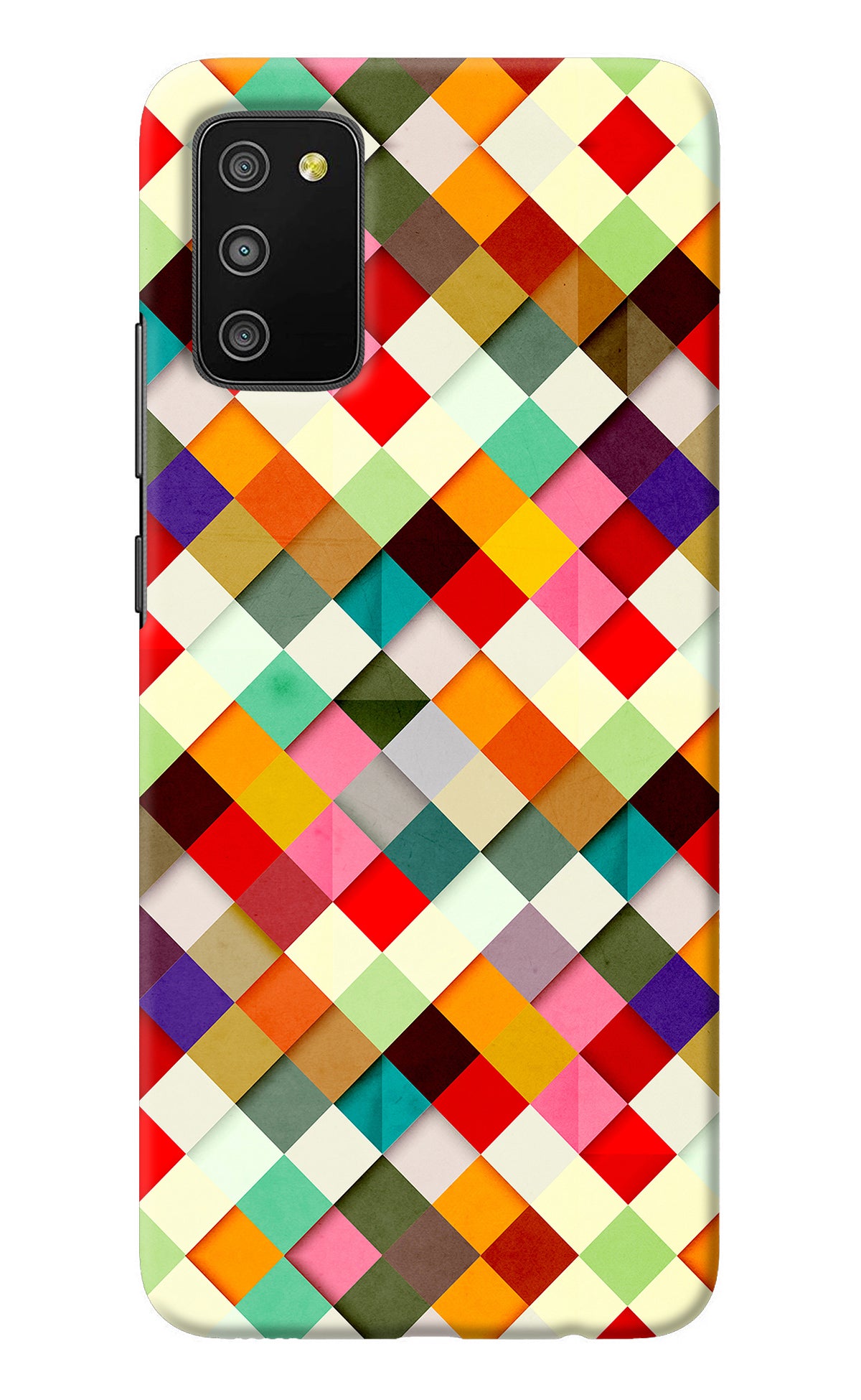 Geometric Abstract Colorful Samsung M02s Back Cover