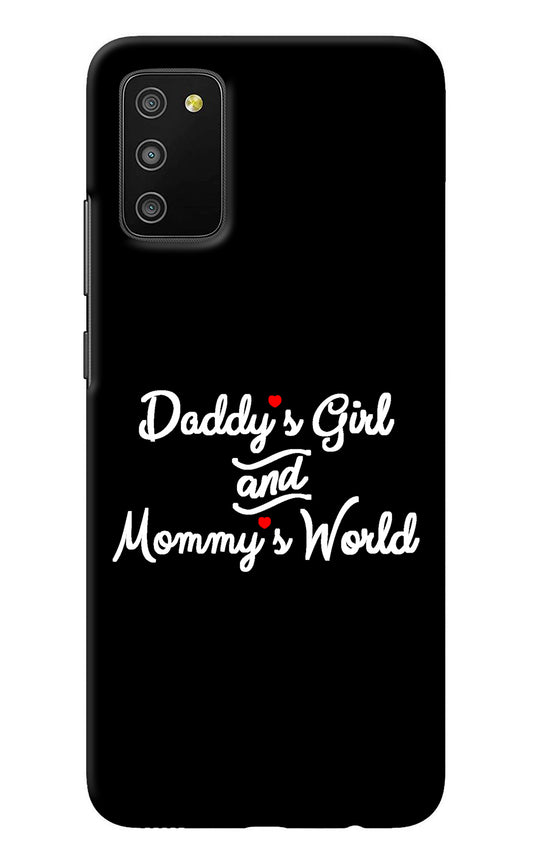 Daddy's Girl and Mommy's World Samsung M02s Back Cover