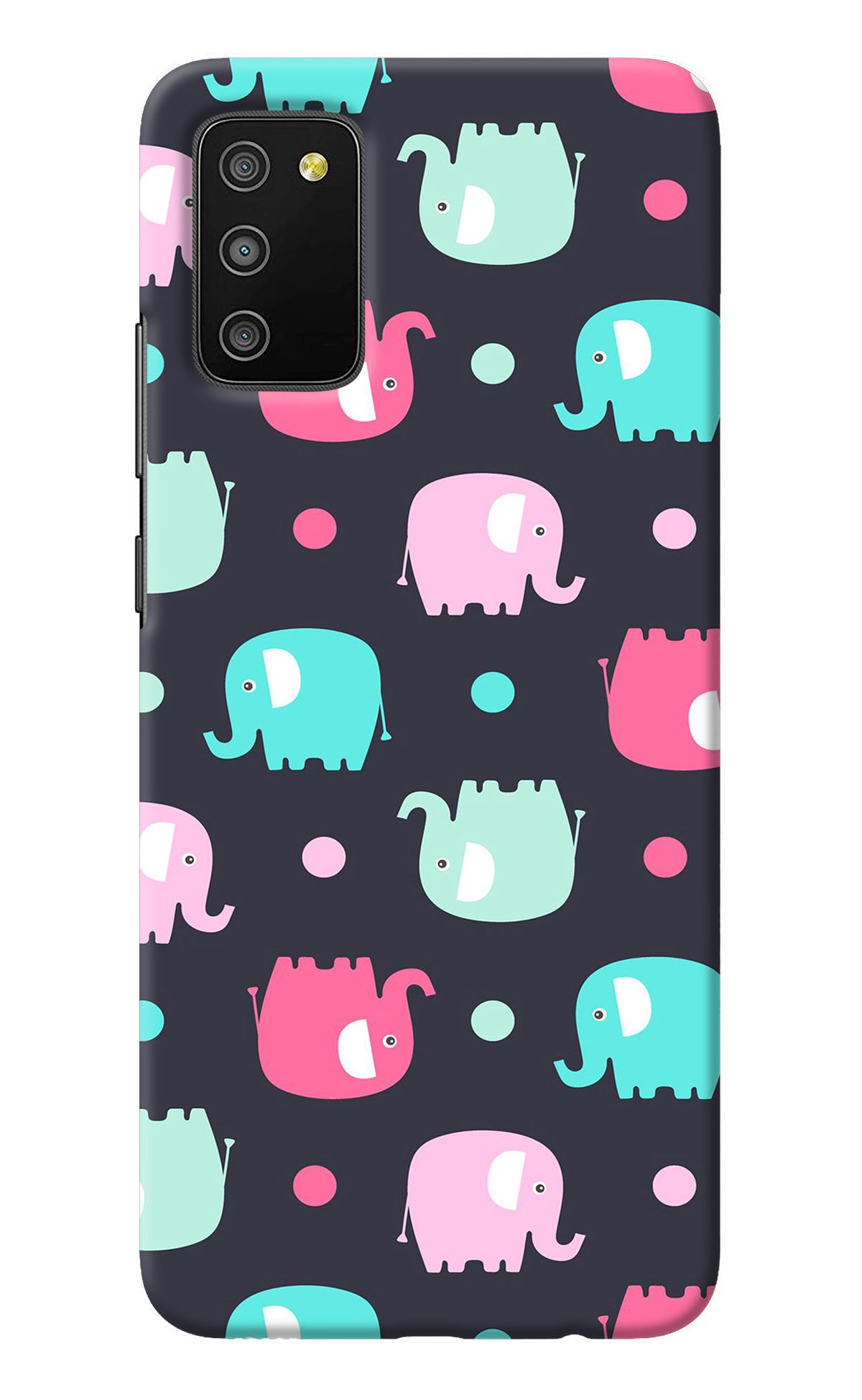 Elephants Samsung M02s Back Cover