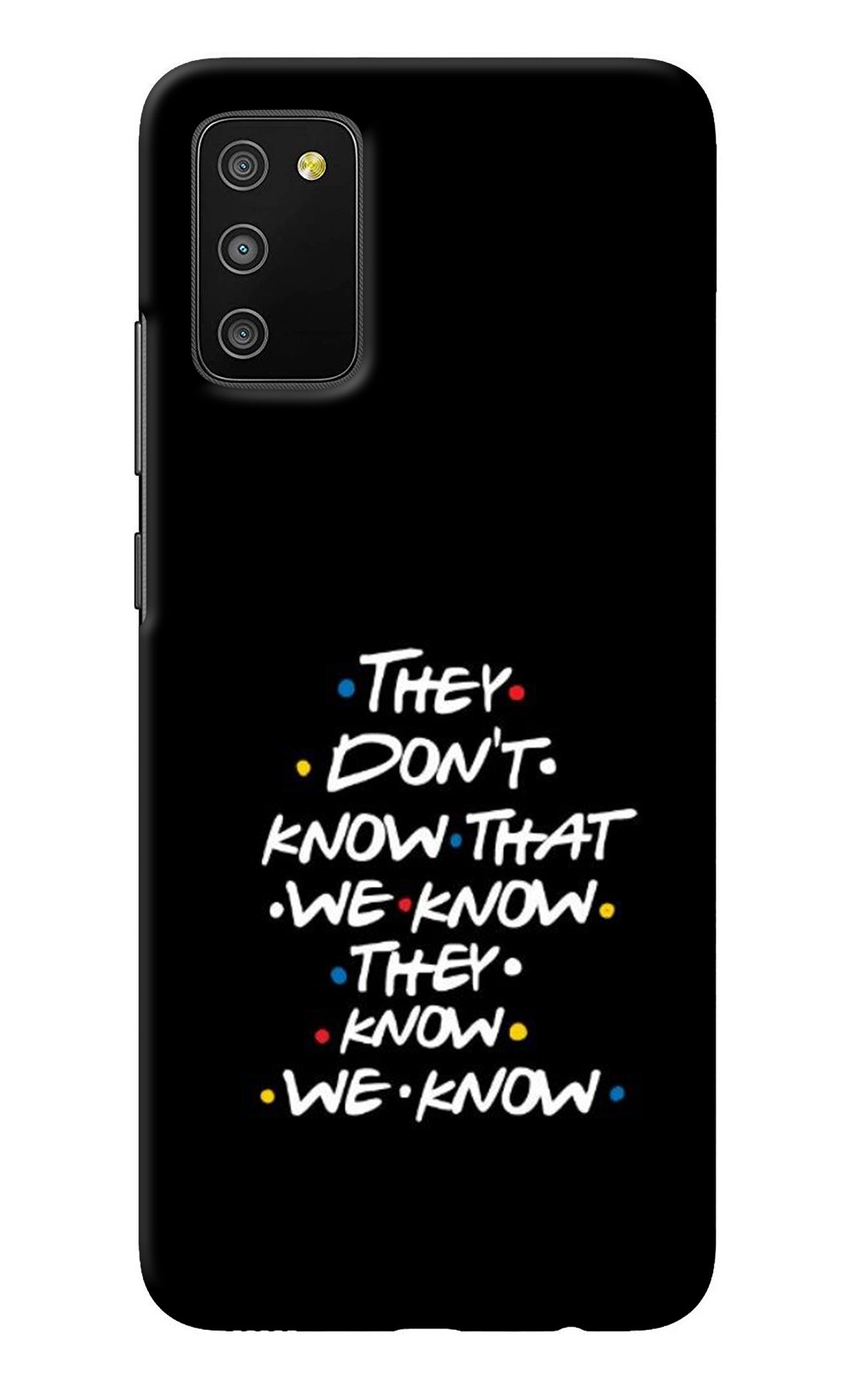 FRIENDS Dialogue Samsung M02s Back Cover