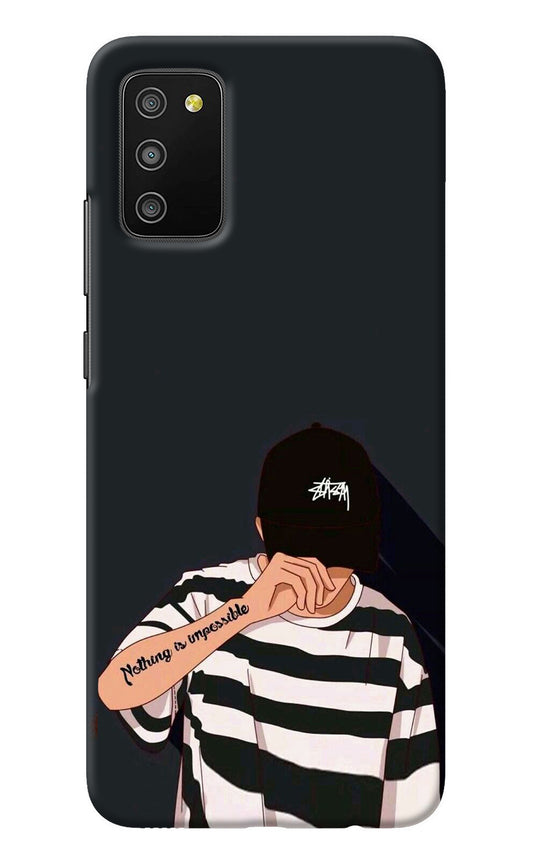 Aesthetic Boy Samsung M02s Back Cover