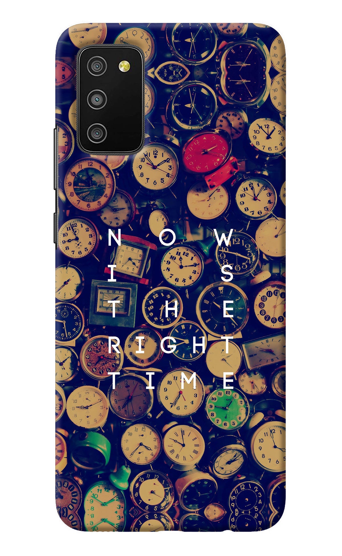 Now is the Right Time Quote Samsung M02s Back Cover