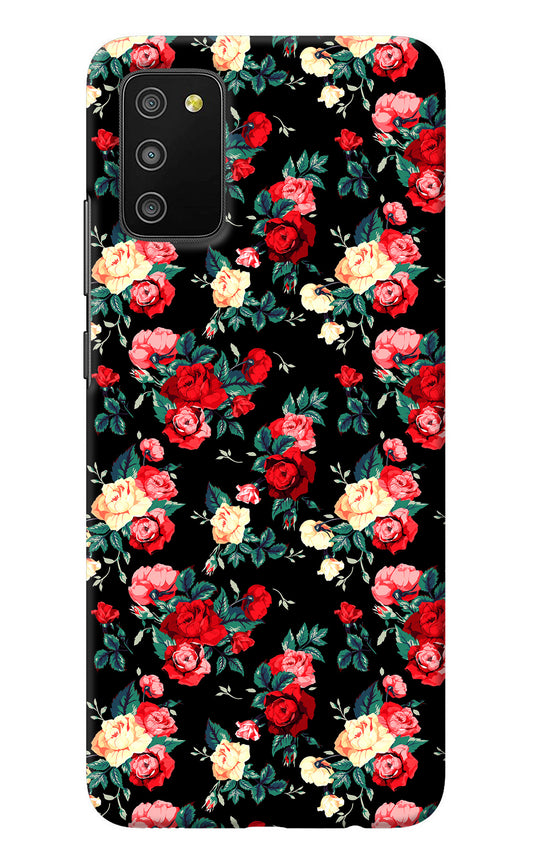 Rose Pattern Samsung M02s Back Cover