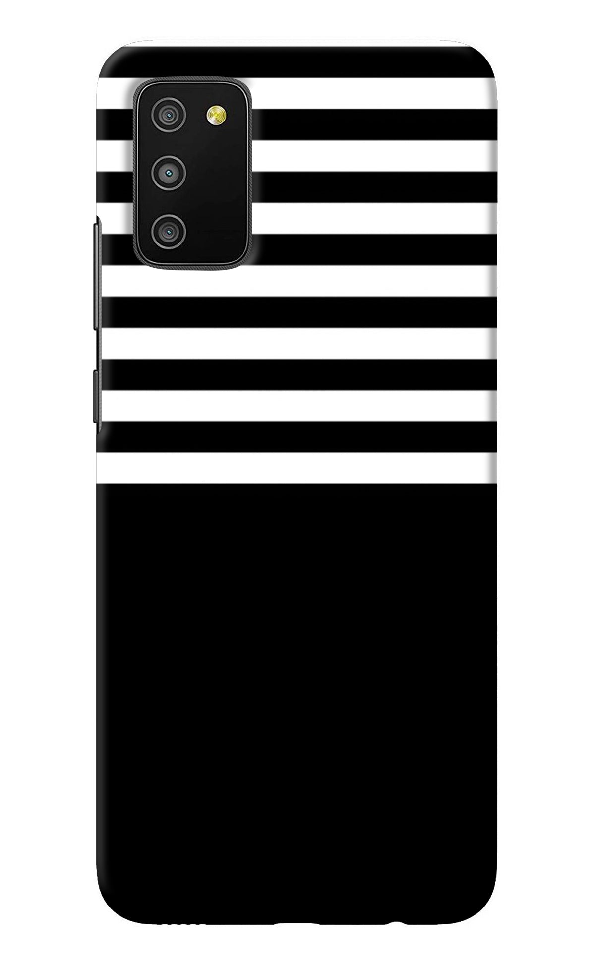 Black and White Print Samsung M02s Back Cover