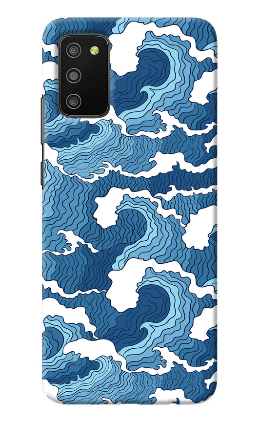 Blue Waves Samsung M02s Back Cover