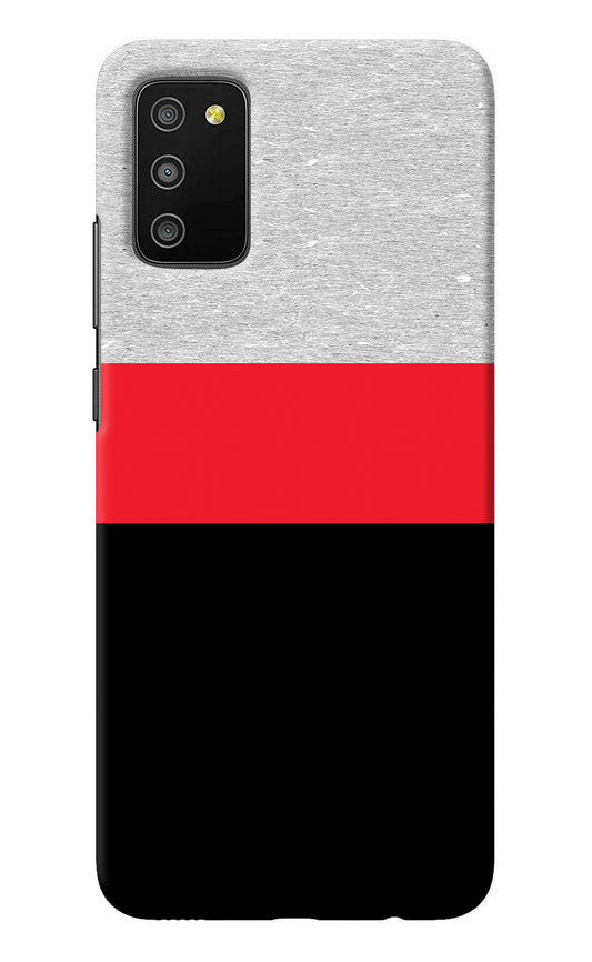 Tri Color Pattern Samsung M02s Back Cover