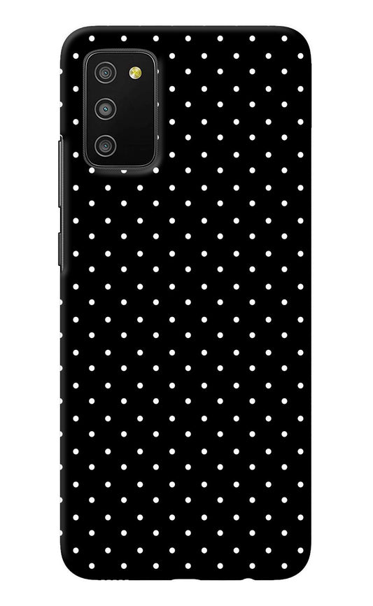 White Dots Samsung M02s Back Cover