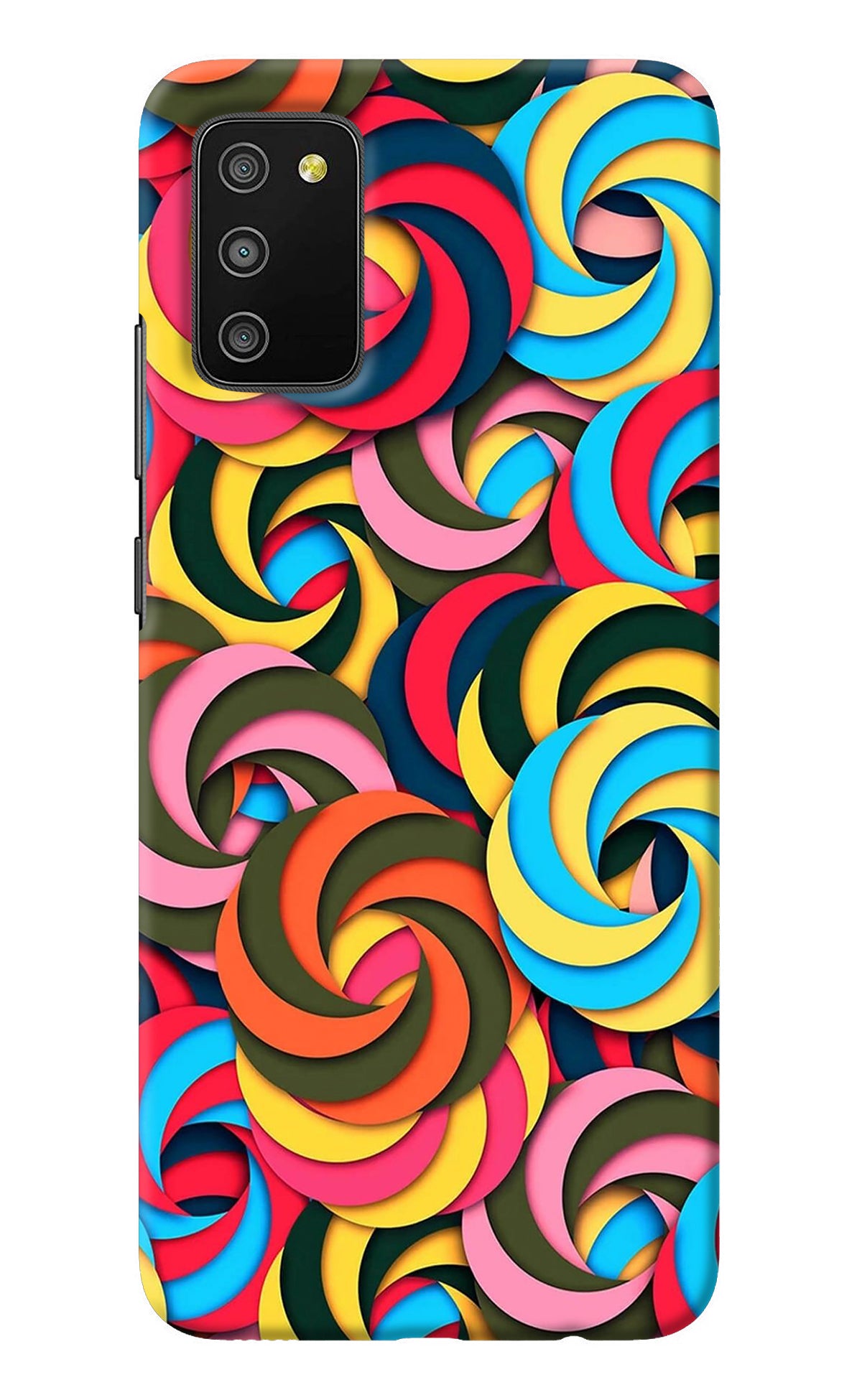 Spiral Pattern Samsung M02s Back Cover