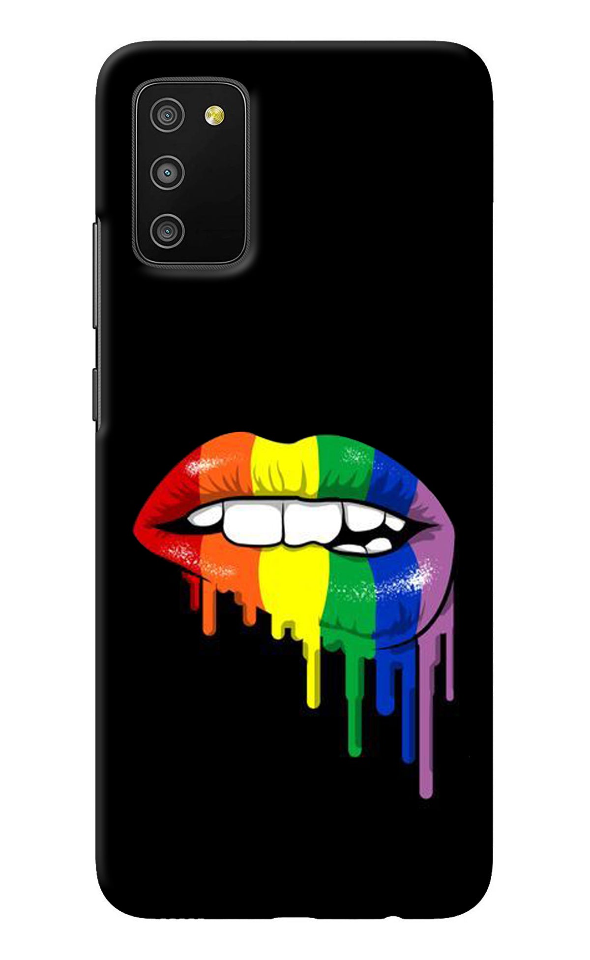 Lips Biting Samsung M02s Back Cover