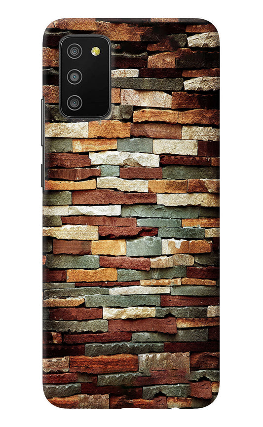 Bricks Pattern Samsung M02s Back Cover