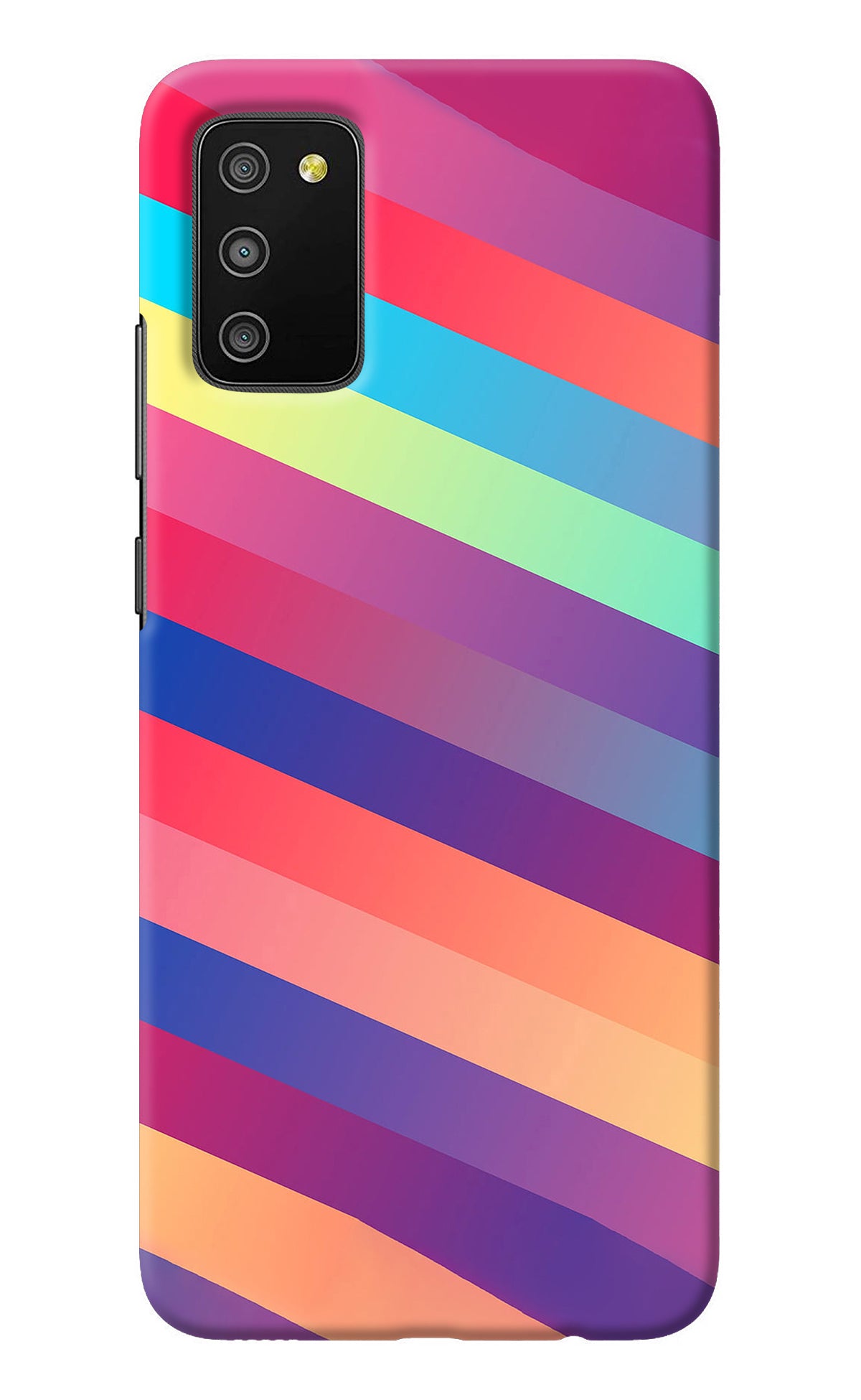 Stripes color Samsung M02s Back Cover