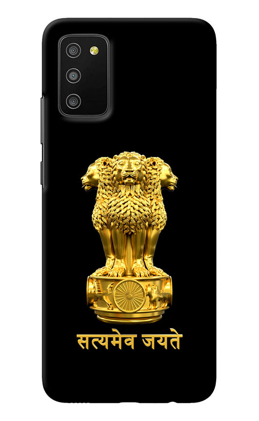Satyamev Jayate Golden Samsung M02s Back Cover