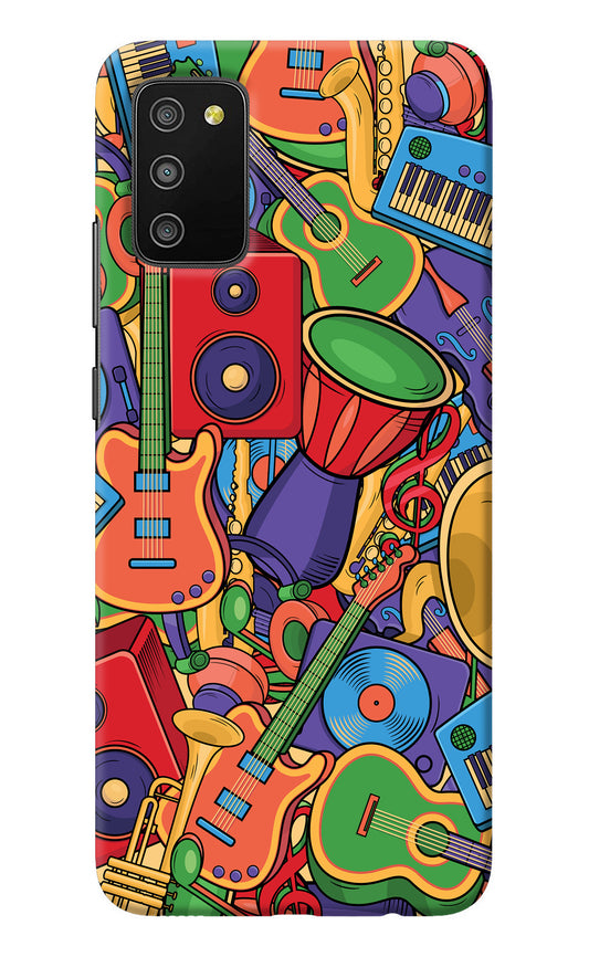 Music Instrument Doodle Samsung M02s Back Cover