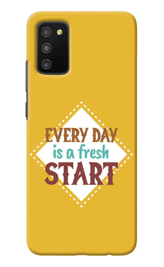 Every day is a Fresh Start Samsung M02s Back Cover