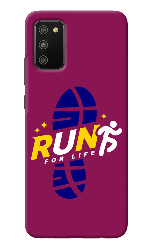 Run for Life Samsung M02s Back Cover