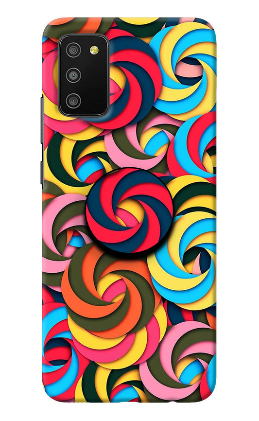 Spiral Pattern Samsung M02s Pop Case