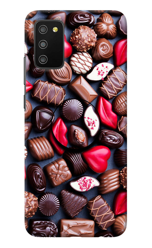 Chocolates Samsung M02s Pop Case