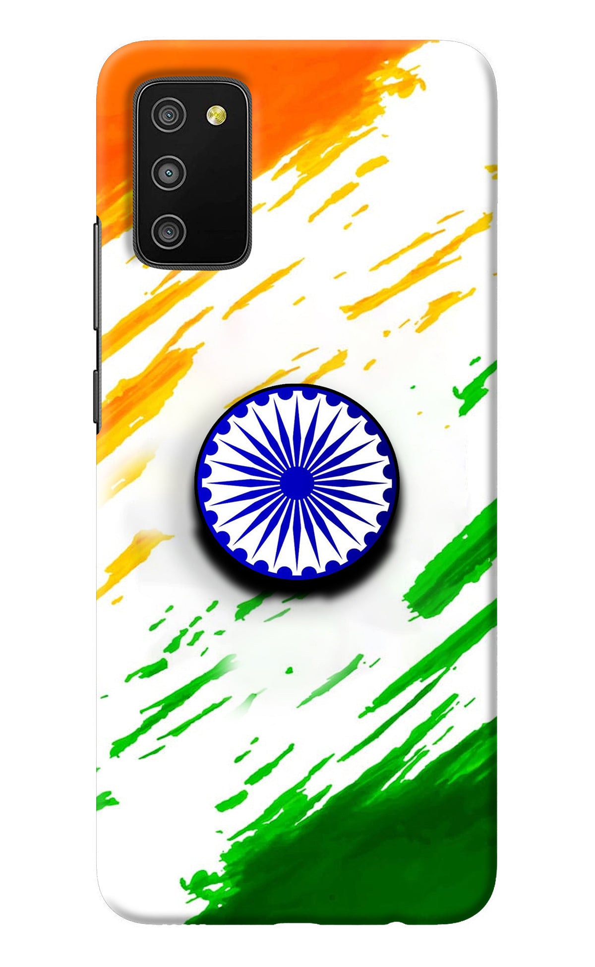 Indian Flag Ashoka Chakra Samsung M02s Pop Case