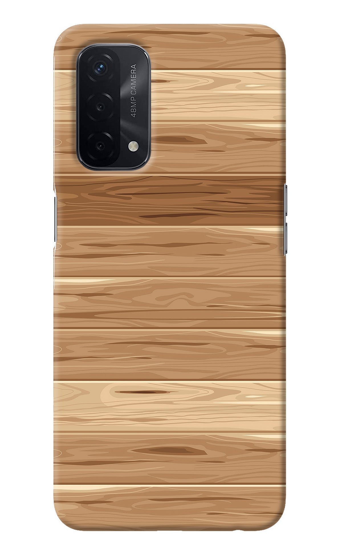 Wooden Vector Oppo A74 5G Back Cover