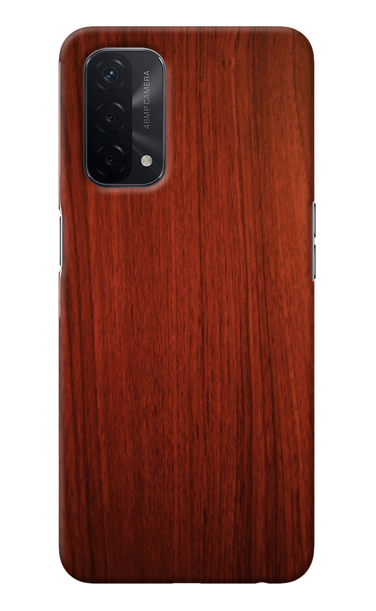 Wooden Plain Pattern Oppo A74 5G Back Cover