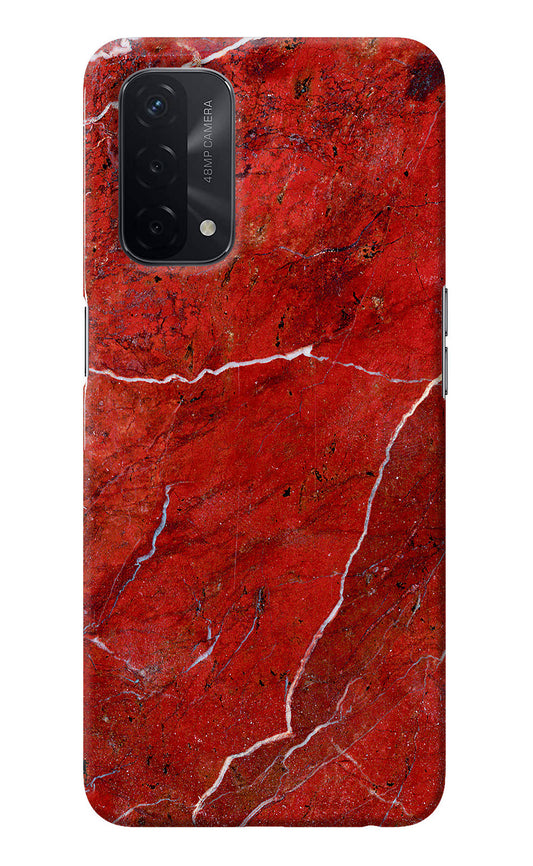 Red Marble Design Oppo A74 5G Back Cover