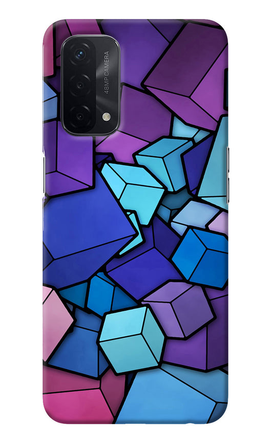 Cubic Abstract Oppo A74 5G Back Cover