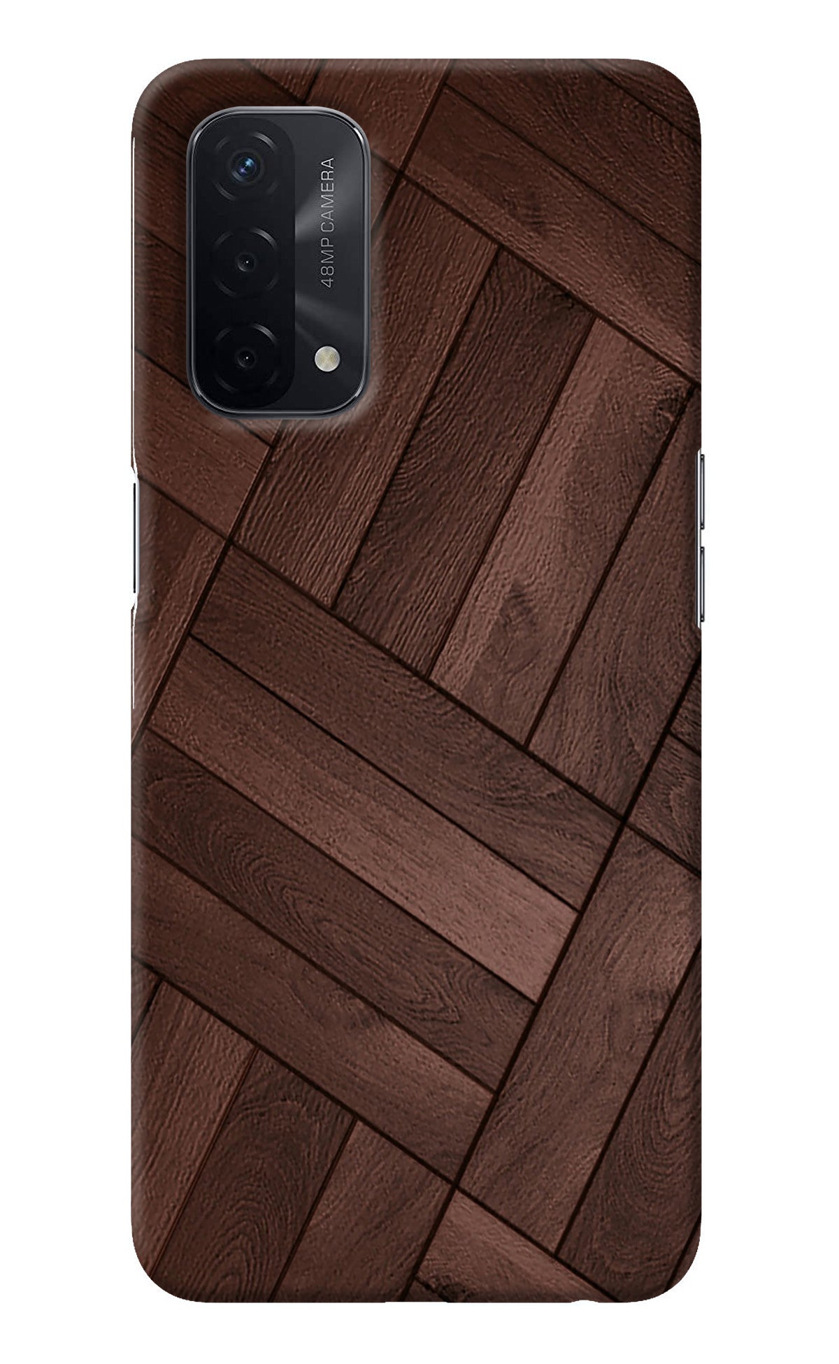 Wooden Texture Design Oppo A74 5G Back Cover