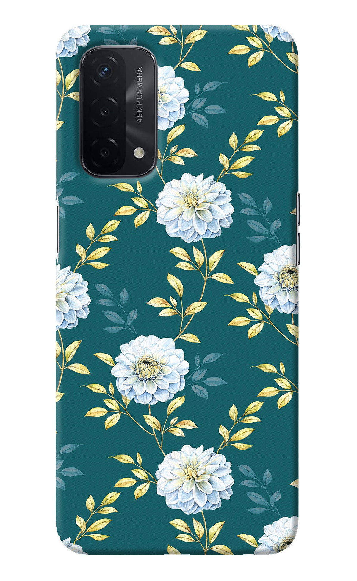 Flowers Oppo A74 5G Back Cover