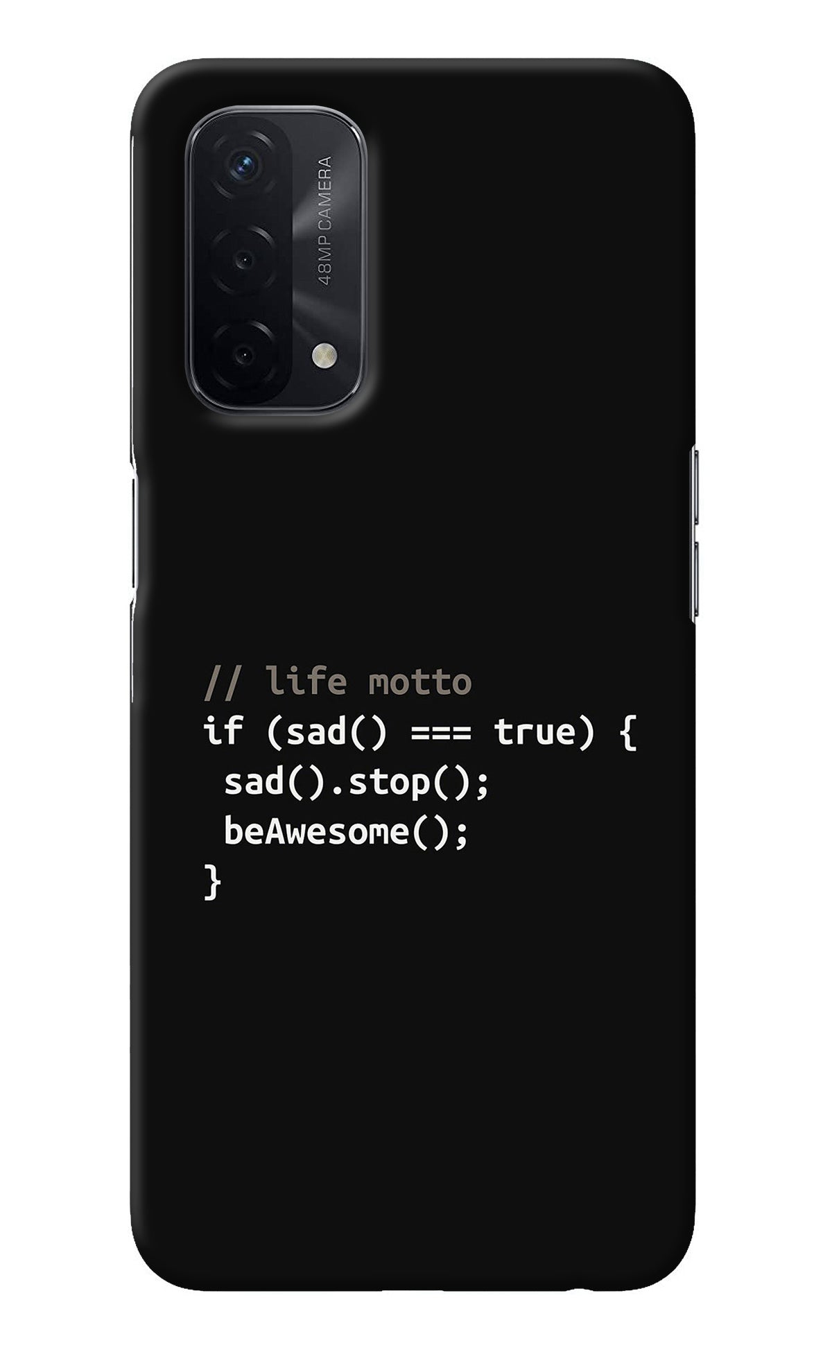 Life Motto Code Oppo A74 5G Back Cover