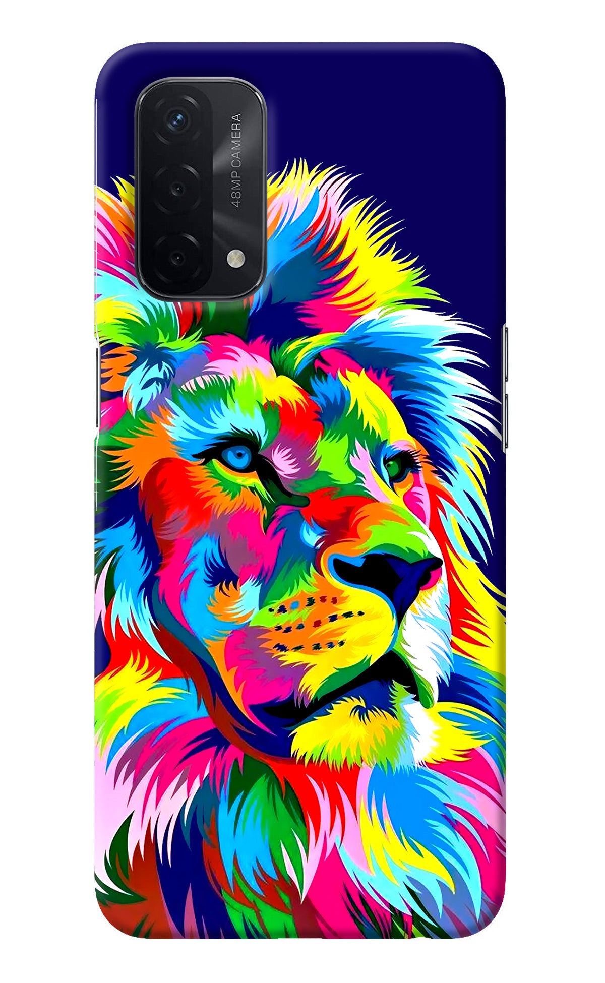 Vector Art Lion Oppo A74 5G Back Cover