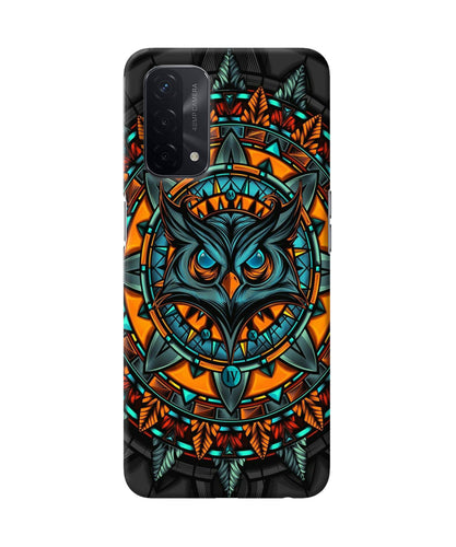 Angry Owl Art Oppo A74 5G Back Cover
