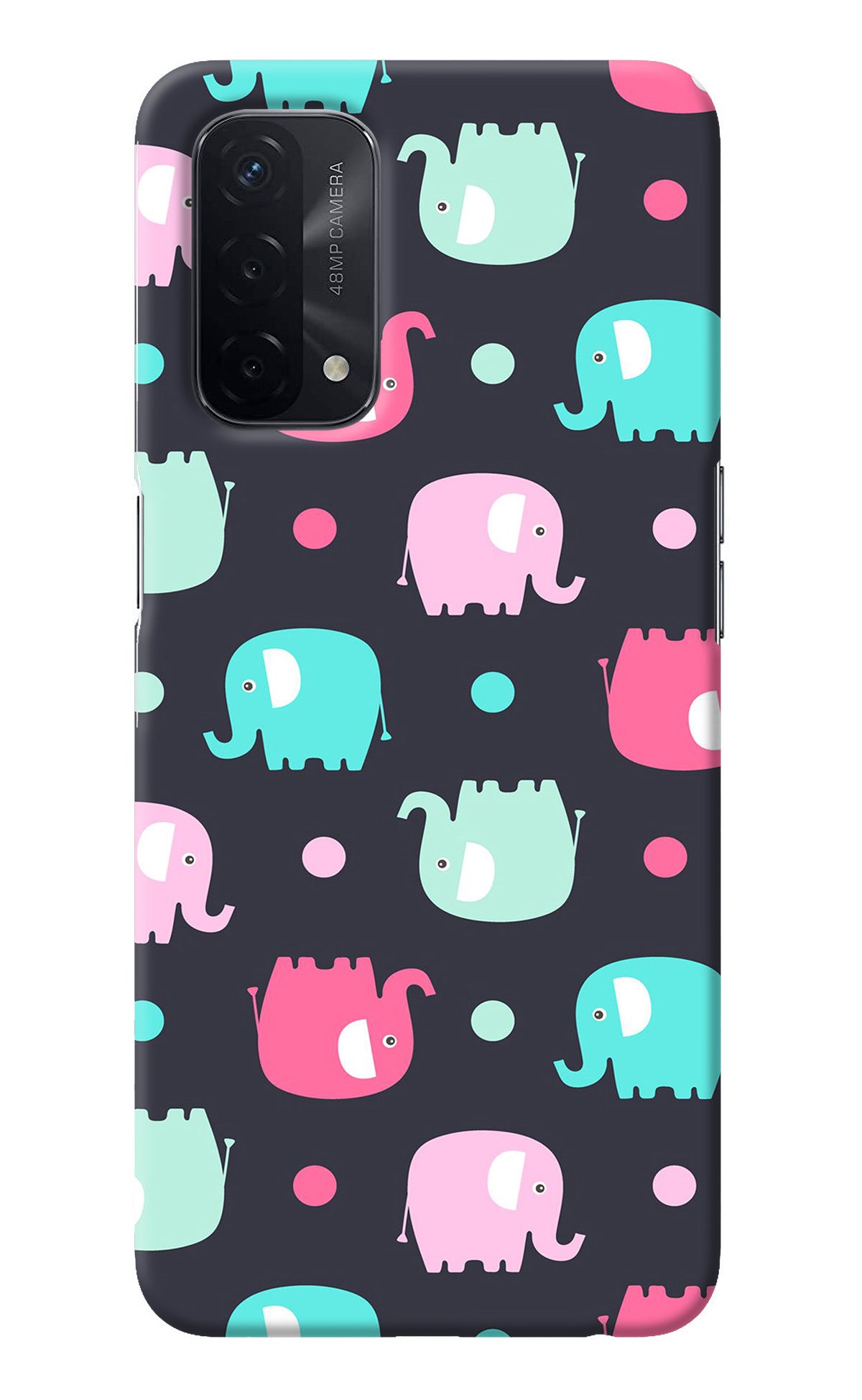 Elephants Oppo A74 5G Back Cover