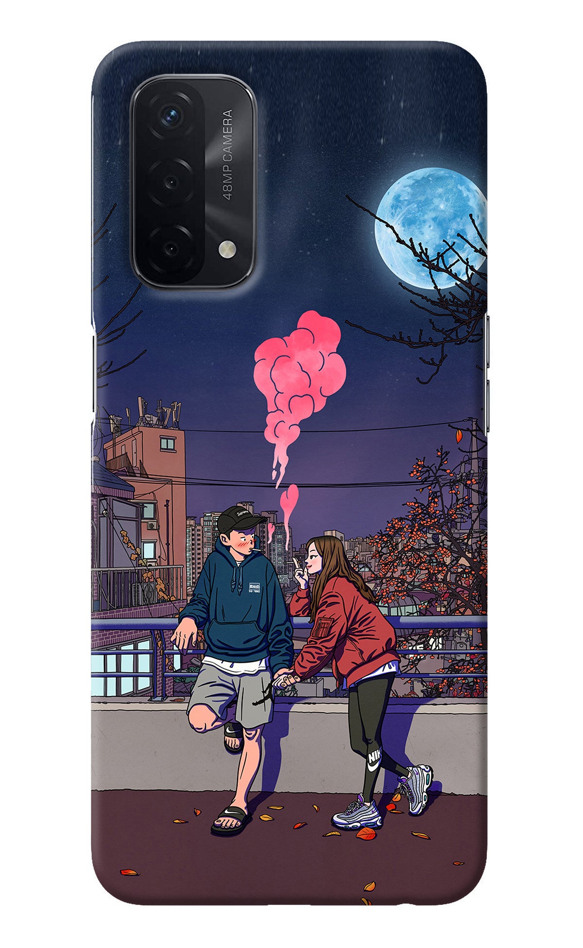 Chilling Couple Oppo A74 5G Back Cover