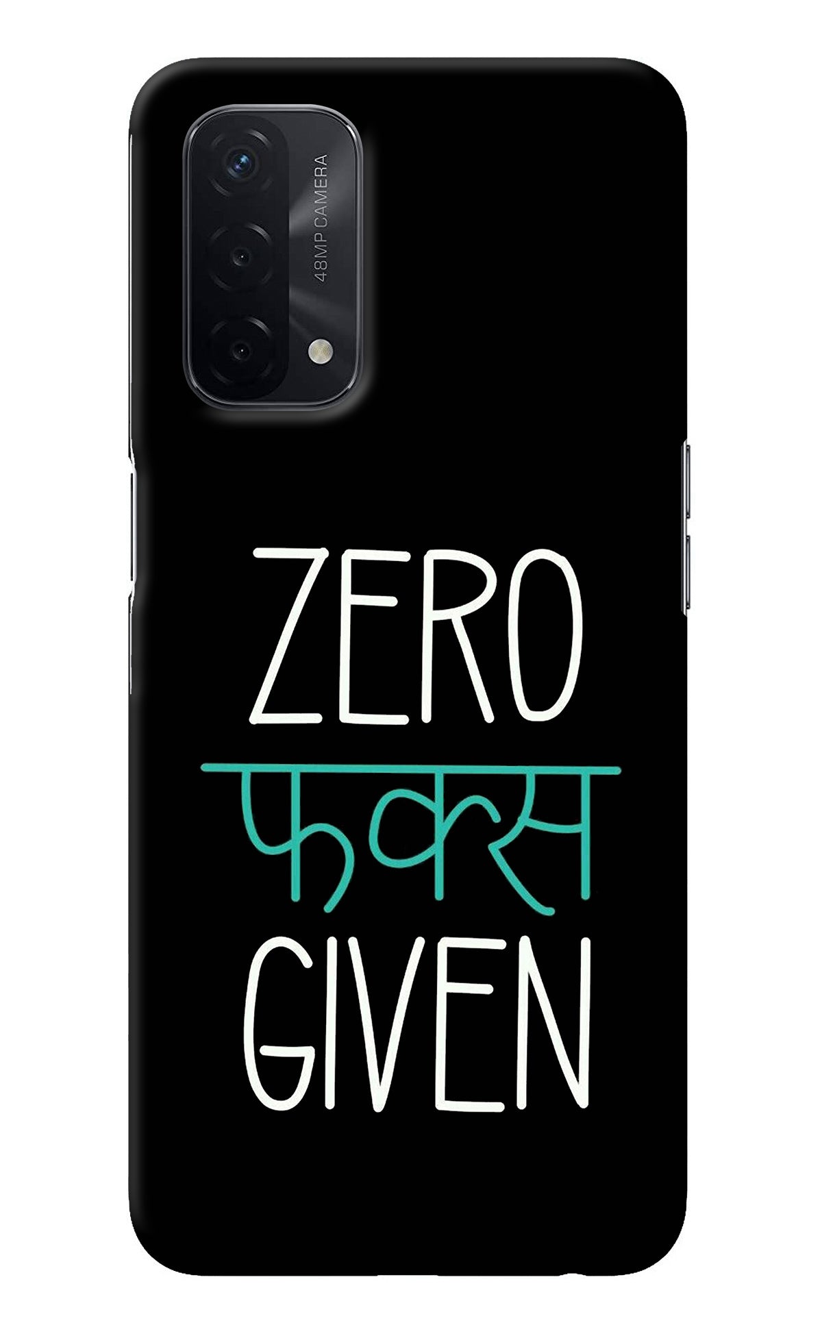 Zero Fucks Given Oppo A74 5G Back Cover