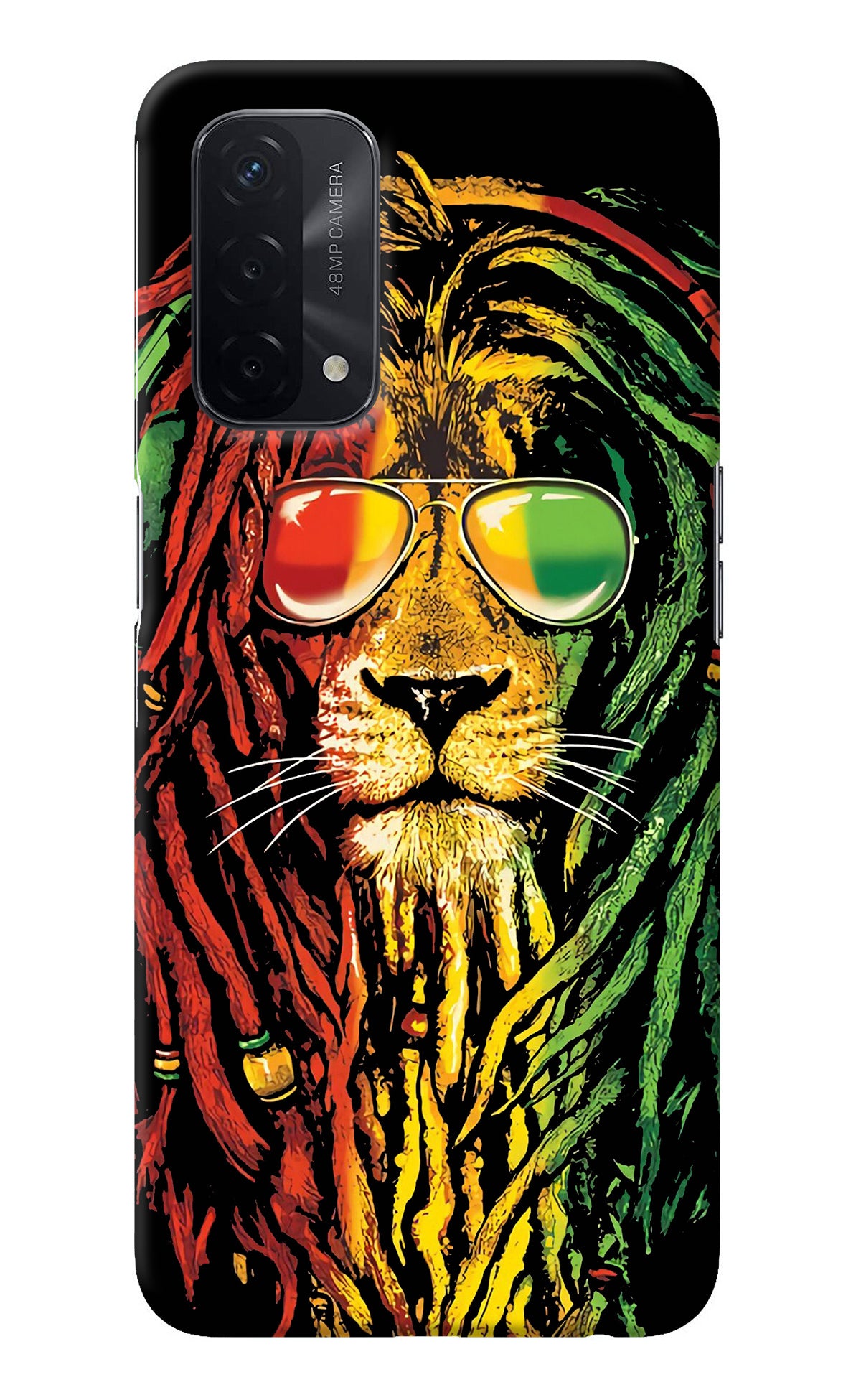 Rasta Lion Oppo A74 5G Back Cover