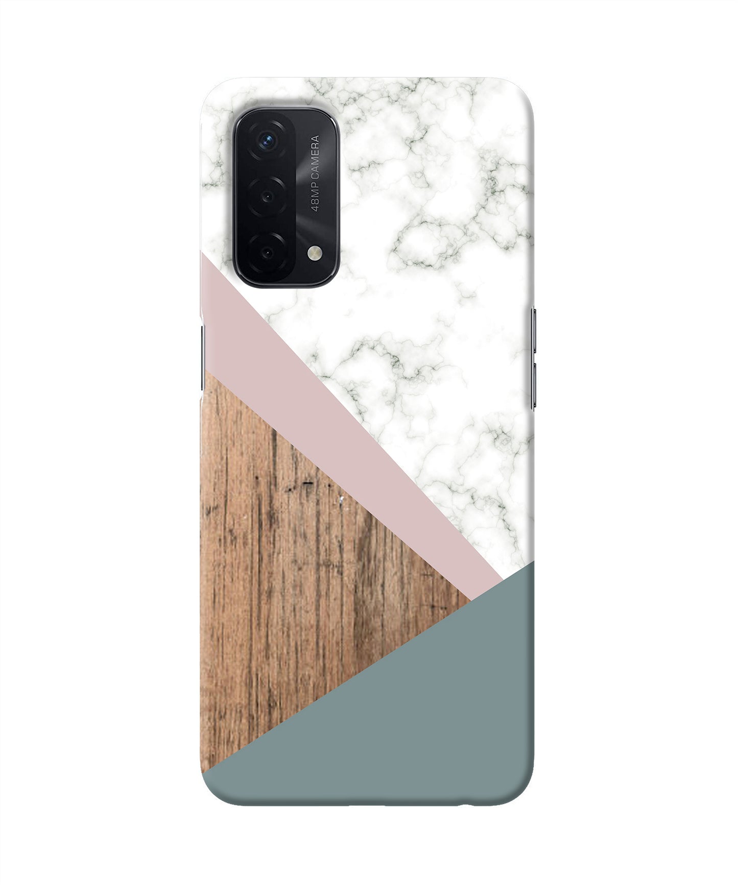 Marble wood Abstract Oppo A74 5G Back Cover
