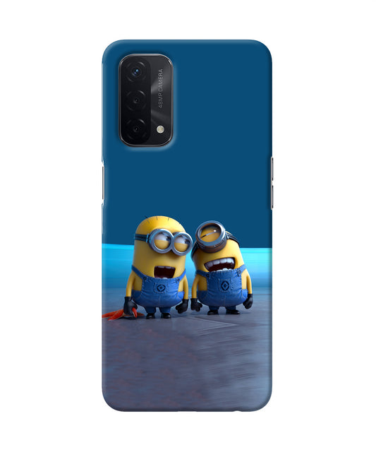 Minion Laughing Oppo A74 5G Back Cover