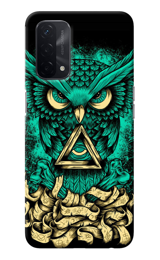Green Owl Oppo A74 5G Back Cover