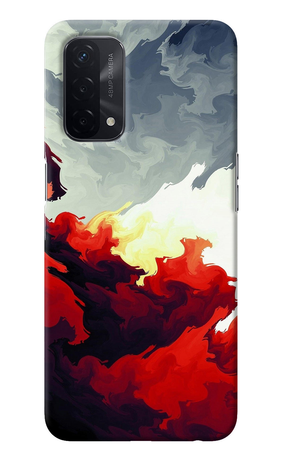 Fire Cloud Oppo A74 5G Back Cover