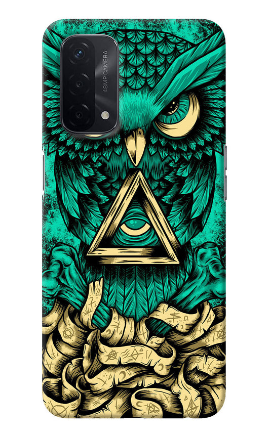 Green Owl Oppo A74 5G Back Cover