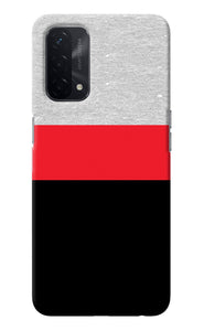 Tri Color Pattern Oppo A74 5G Back Cover