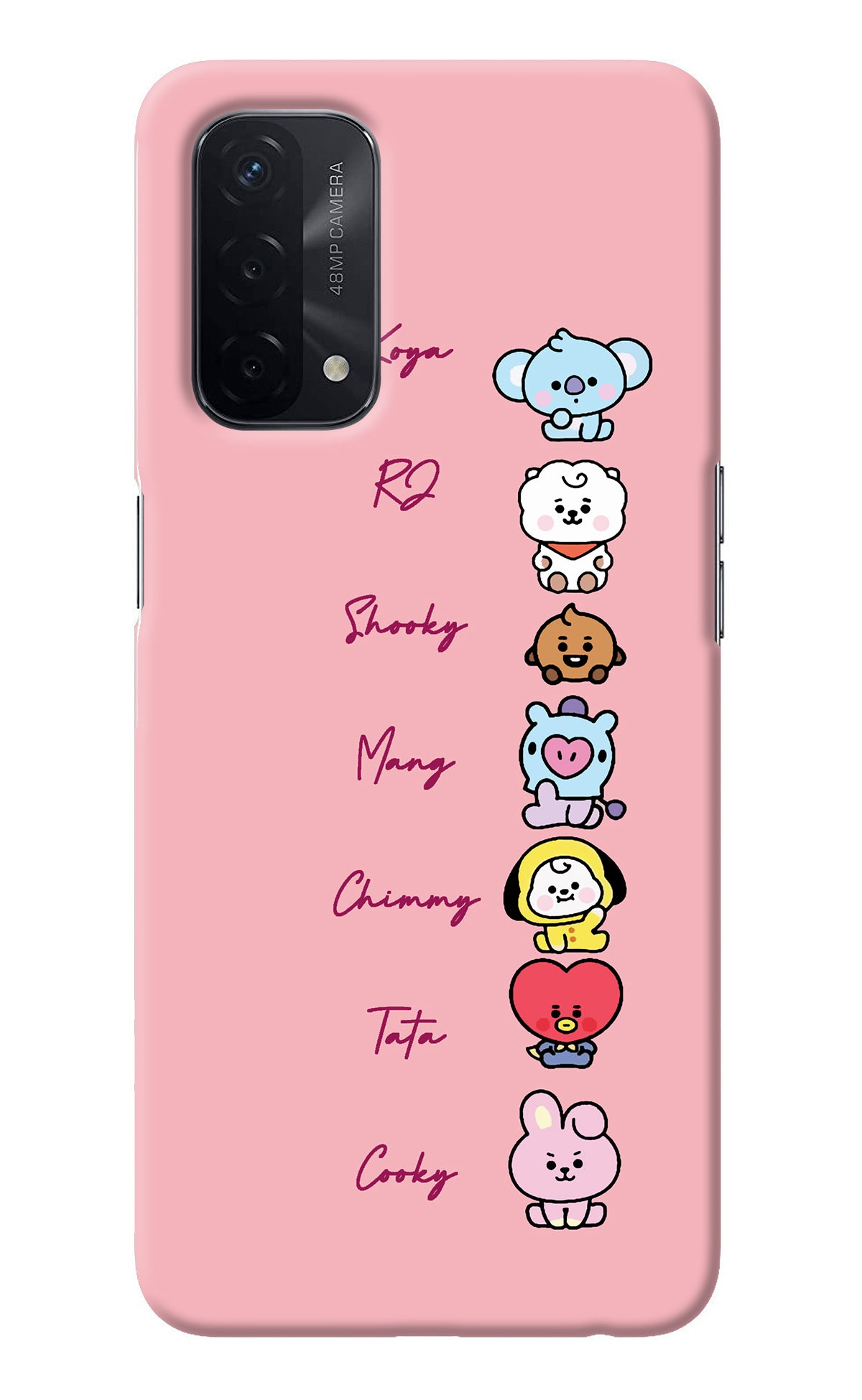 BTS names Oppo A74 5G Back Cover