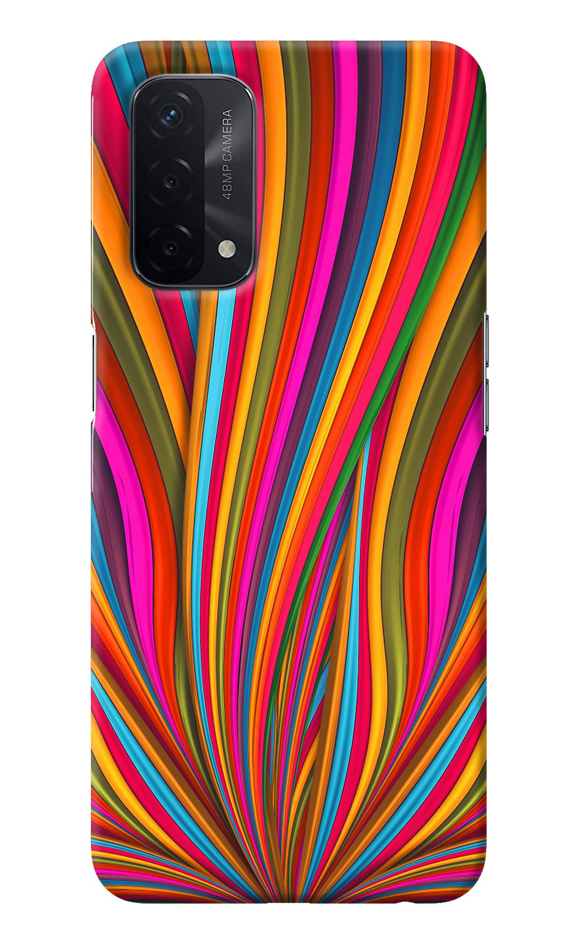 Trippy Wavy Oppo A74 5G Back Cover
