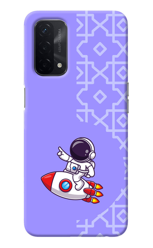 Cute Astronaut Oppo A74 5G Back Cover