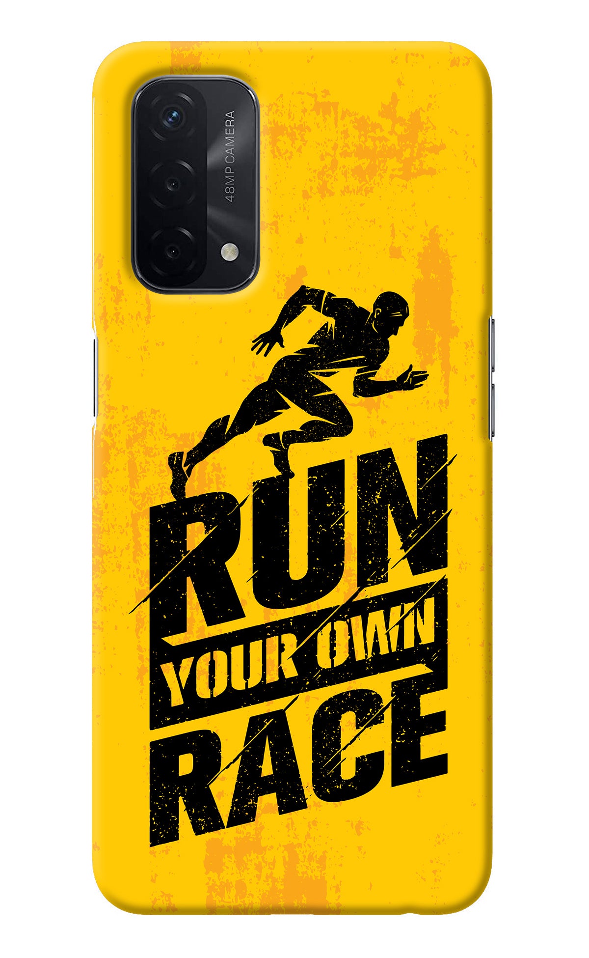 Run Your Own Race Oppo A74 5G Back Cover
