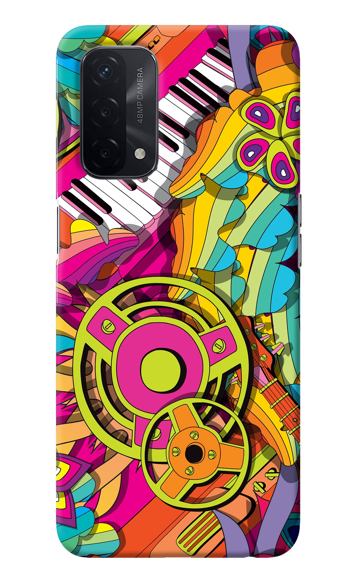 Music Doodle Oppo A74 5G Back Cover